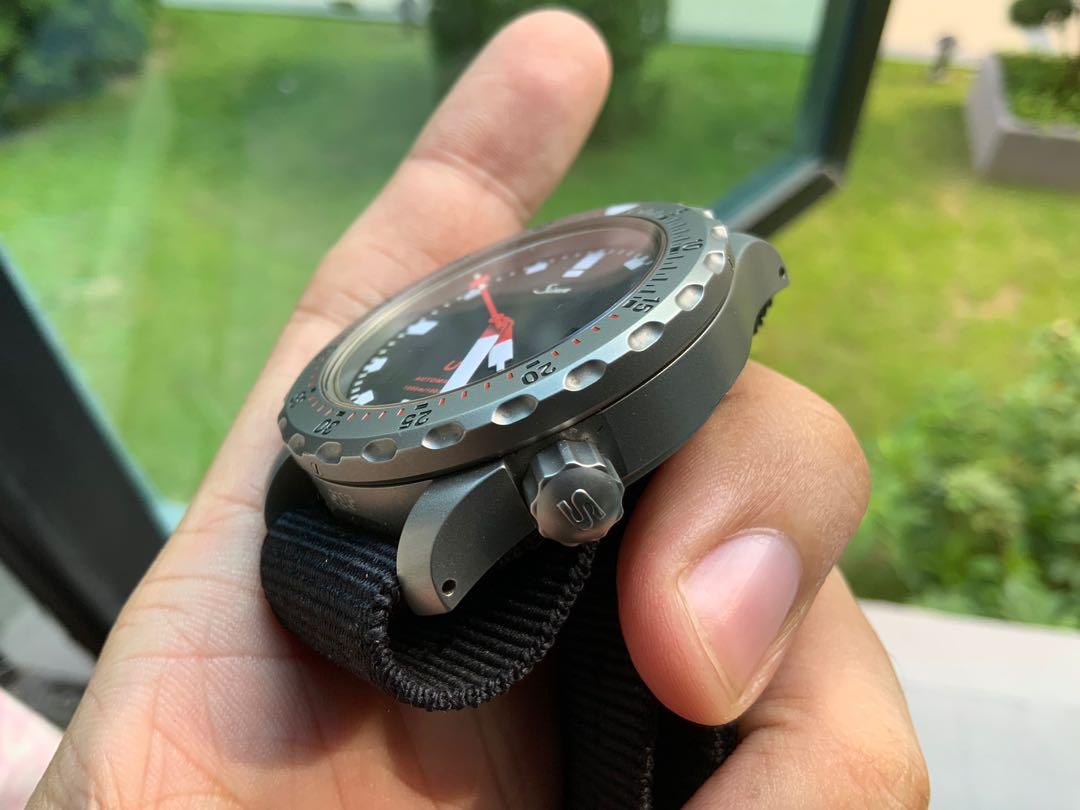 Box and Papers Sinn U1 U Boat Submarine Steel Luxury Watches on