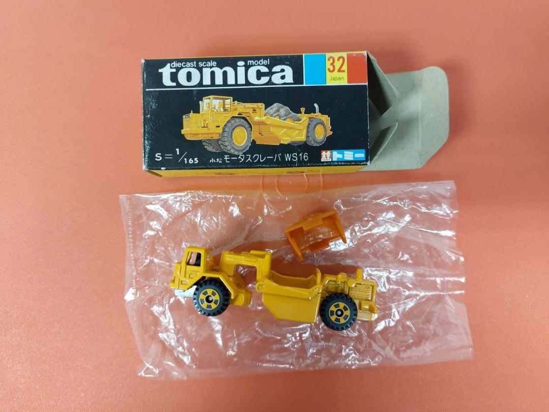 Tomica日制黑盒32號(KOMATSU MOTOR SCRAPER WS16砂石運輸車 Tomica日制黑盒32號(KOMATSU MOTOR SCRAPER WS16砂石運輸車