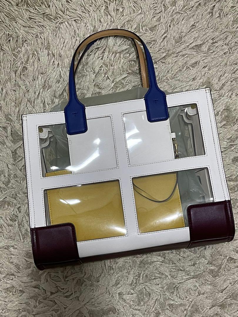 Tory Burch Ella Clear Quadrant Tote Bag, Women's Fashion, Bags & Wallets, Tote  Bags on Carousell