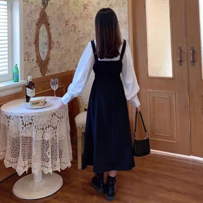 Shirt under dress korean sale