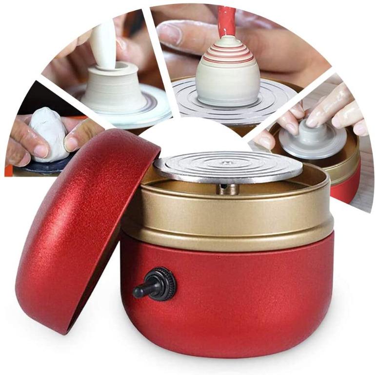 Mini Pottery Wheel Machine 1500RPM Electric Pottery Forming 