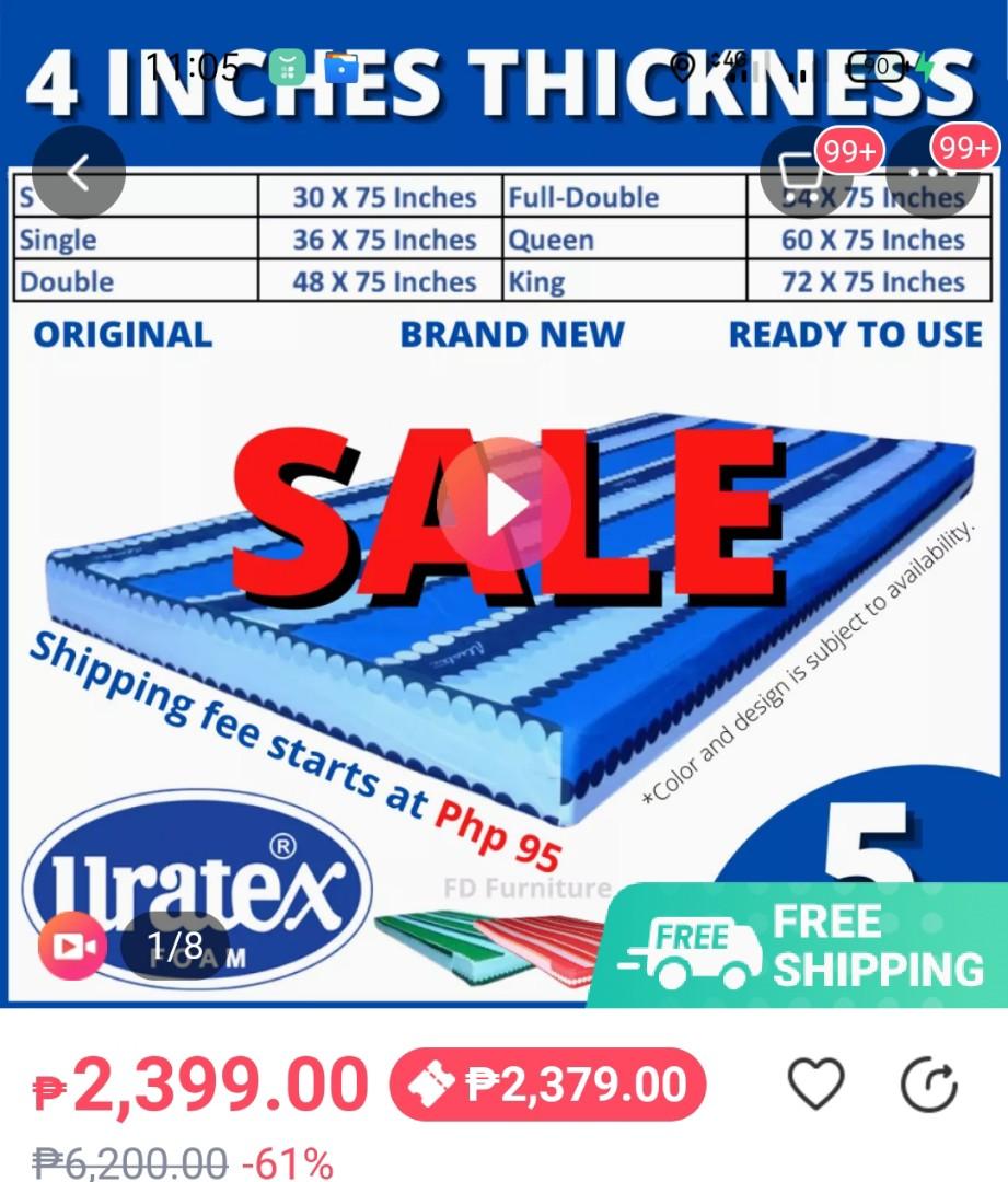 4 inches uratex outlet foam