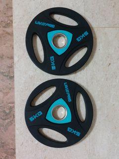Urethane weight plates (2x5kg)