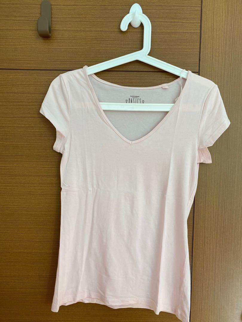 V neck tee casual Women s Fashion Tops Shirts on Carousell