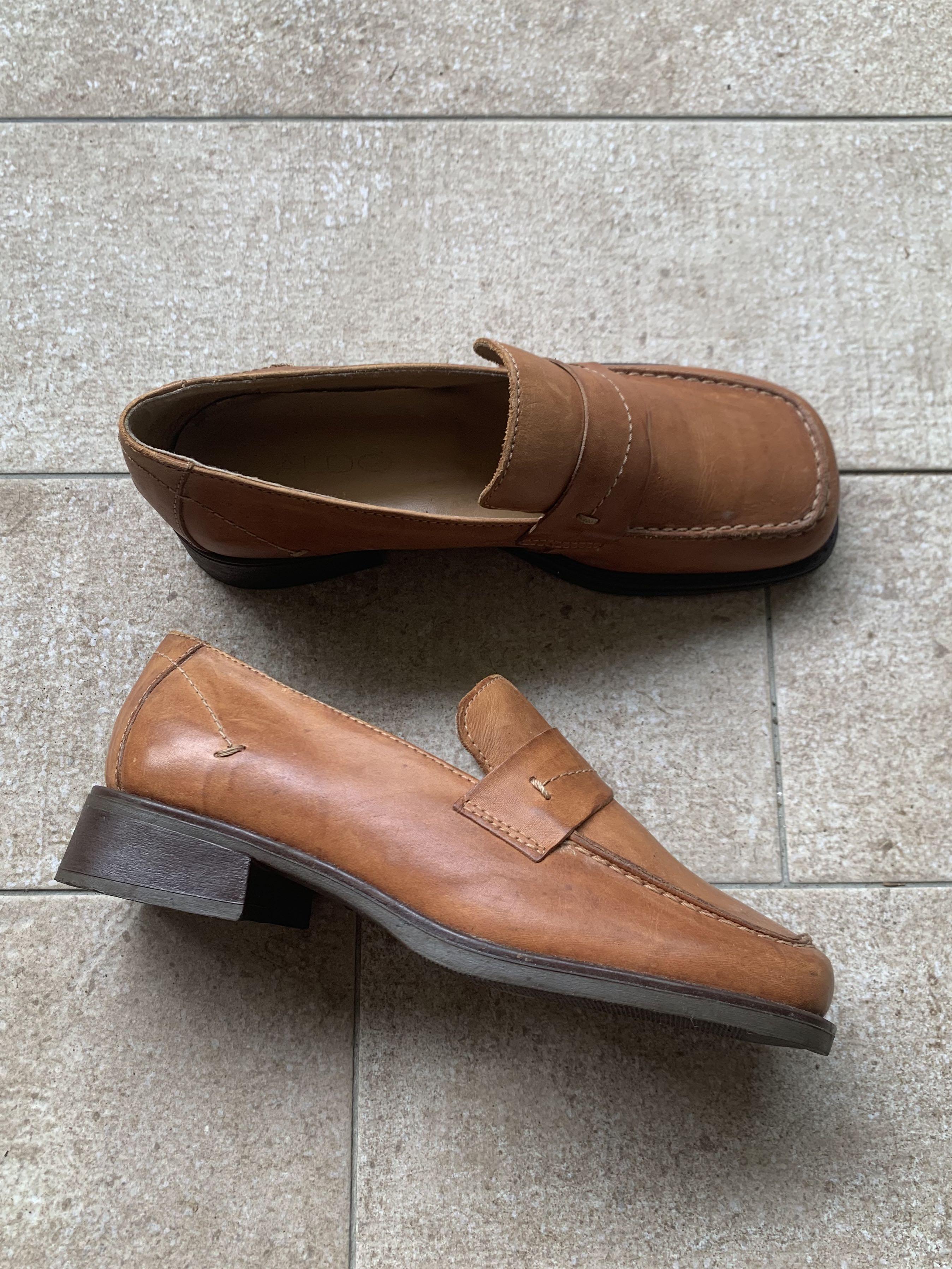 Real leather loafers hot sale