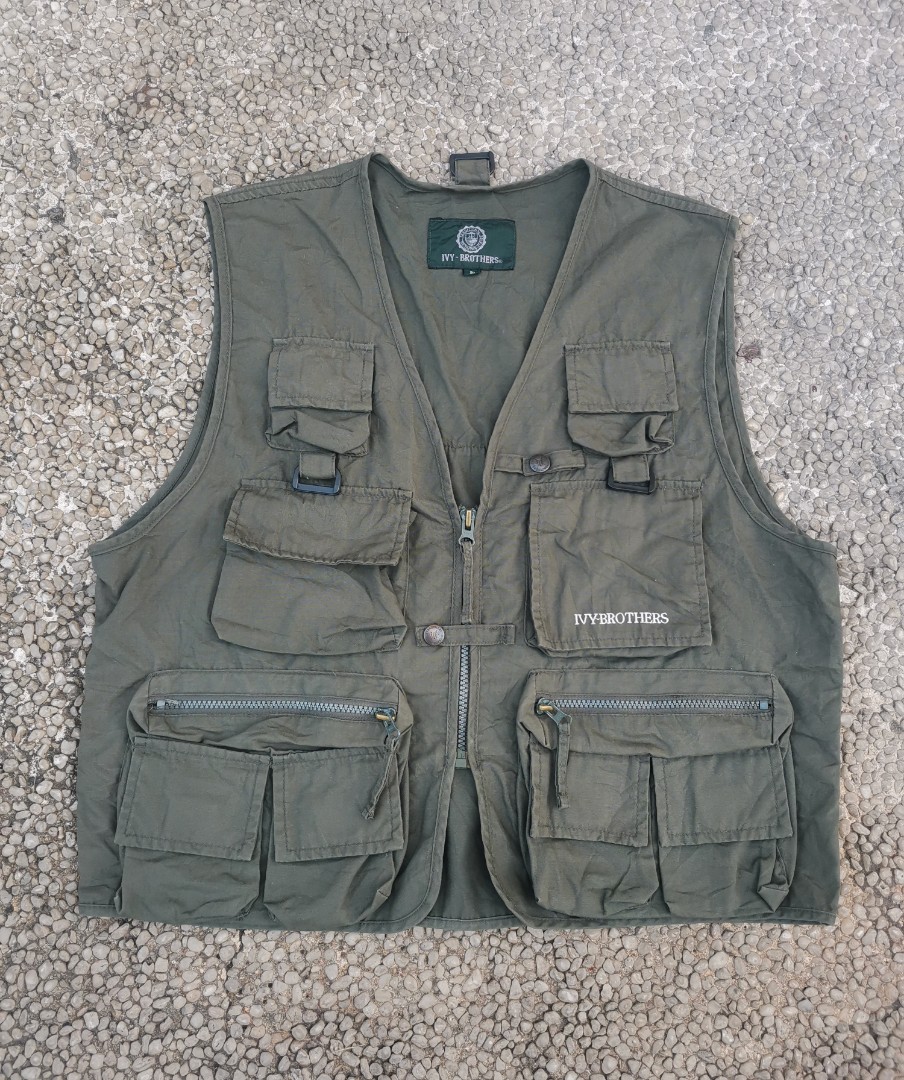 Vintage Utility Vest, Men's Fashion, Tops & Sets, Vests on Carousell