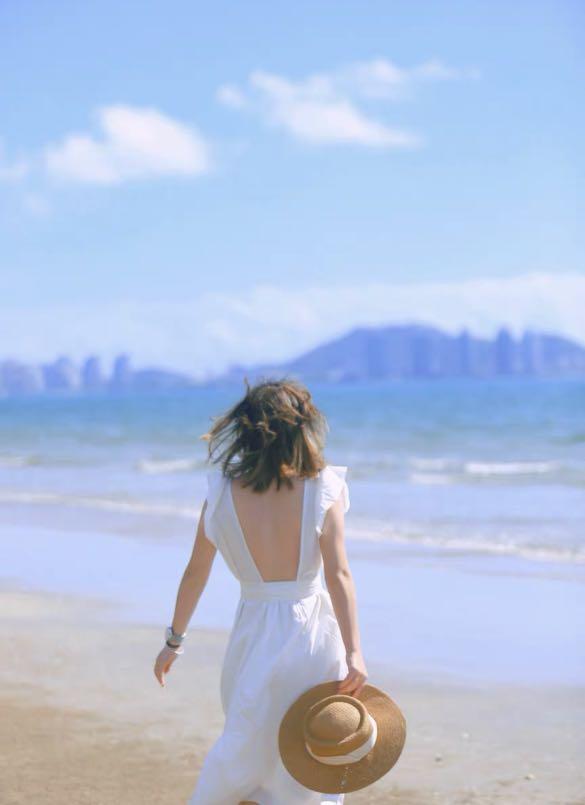 White dress beach photoshoot sales