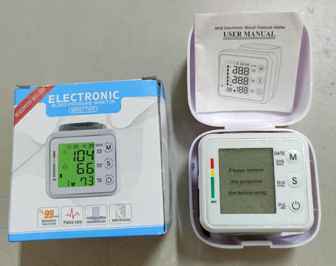 Wrist Electronic Blood Pressure Monitor KWLW01, Health & Nutrition