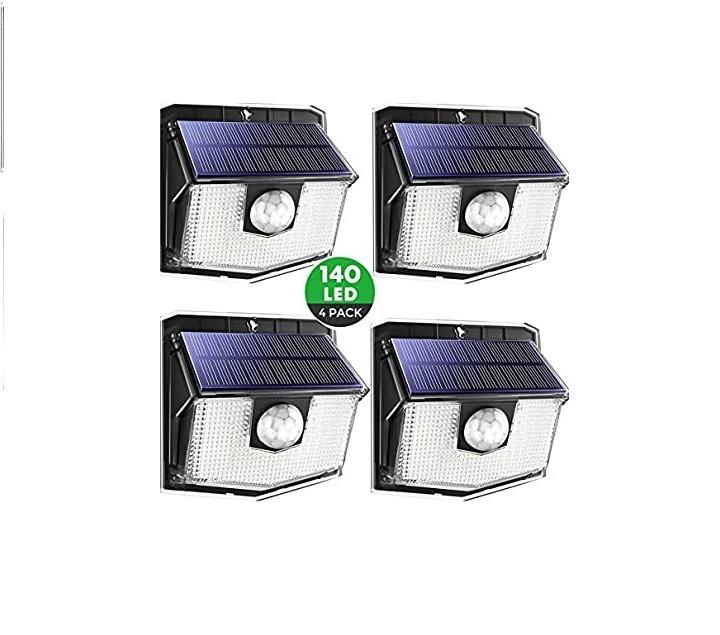 12518 140 LED Solar Lights Outdoor Mpow Motion Sensor Security