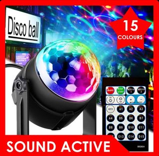 Disco Lights for Parties Multi Colour Mini Disco Ball Light Portable LED  Home Disco Lights Sound Activated DJ Lights, 2-Pack USB Rechargeable Disco  Lights for Kids, Car, DJ, Party, Bar, Christmas 