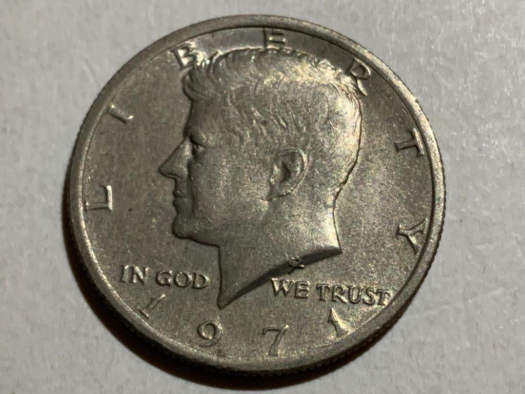 美國錢幣）1971 美元肯尼迪50美分United States Kennedy Half Dollar 肯尼迪半美元KENNEDY HALF  DOLLAR , 興趣及遊戲, 收藏品及紀念品, 錢幣- Carousell