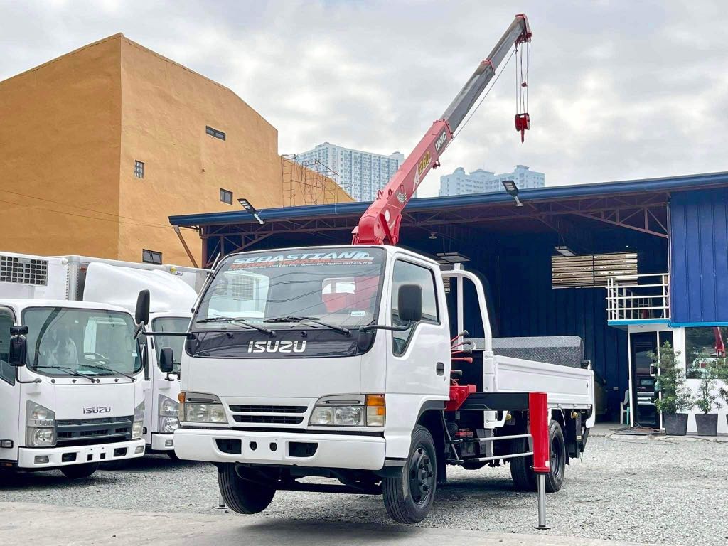 2021 Isuzu Elf Boom Truck Unic 3Section Crane 2.6T with Power Lifter 4HF1 InLine, Special