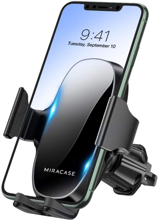 Car Phone Mount Loncaster 2-Pack Universal Air Vent Phone Holder for Car with Adjustable Car Phone Holder Cradle for iPhone Xs Max/XS/XR/X/8/8Plus/7/7Plus/6s/6Plus/5S Galaxy S6/S7/S8/S9 and More,aa5 