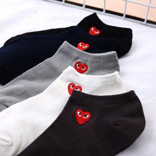 5pcs CDG Heart cotton Socks