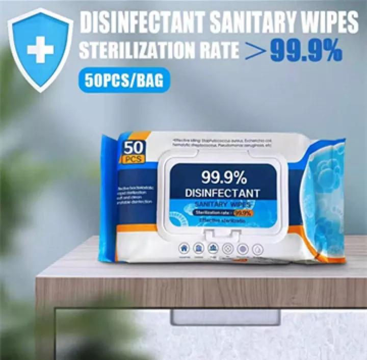 99% Disinfection Wipes (Category: Medical Supplies & Tools) located in Pasay City. Submitted by emil_online_shop (Listing ID 1140271815, Image 1). Description: 50 pcs 99% Disinfection Wipes, Disposable wipes can inhibit 99% of bacterial viruses Description: 1.Natural herbs, plant ingredients,Non-alcoholic. non-irritating, care for the skin 2.With 4 functions, cleansing, care, makeup removing, moisturizingHand disinfection, facial makeup removal, 