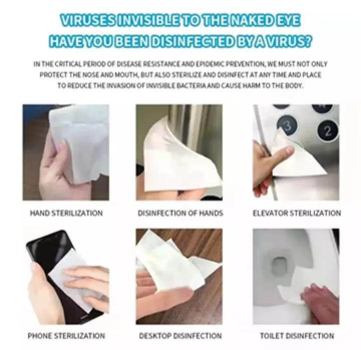 99% Disinfection Wipes (Category: Medical Supplies & Tools) located in Pasay City. Submitted by emil_online_shop (Listing ID 1140271815, Image 3). Description: 50 pcs 99% Disinfection Wipes, Disposable wipes can inhibit 99% of bacterial viruses Description: 1.Natural herbs, plant ingredients,Non-alcoholic. non-irritating, care for the skin 2.With 4 functions, cleansing, care, makeup removing, moisturizingHand disinfection, facial makeup removal, 