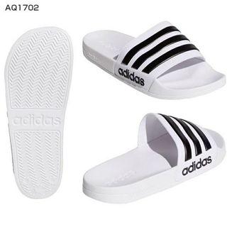 NEW｜正版adidas｜黑白條紋｜Slippers