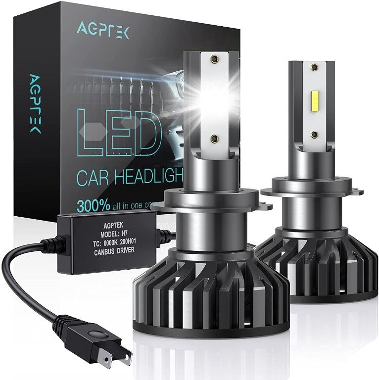 2pcs H7 LED Headlight Conversion Bulb Kit 72W 9000LM Car Free Error 6000K White