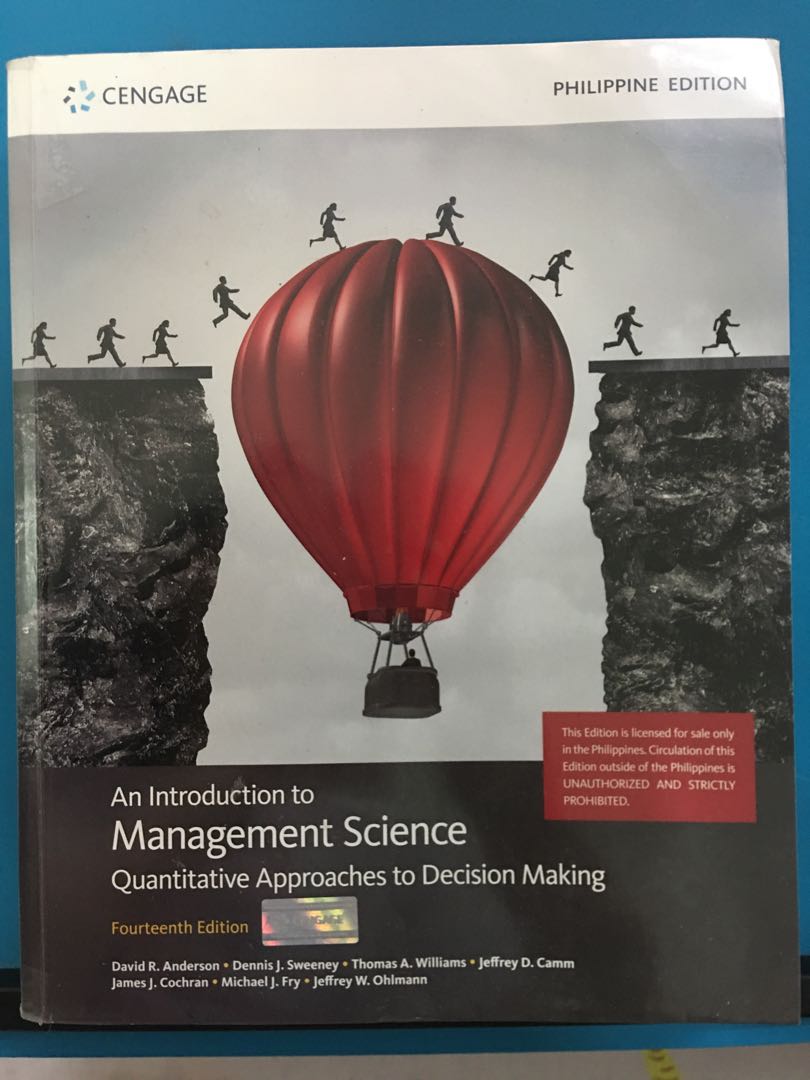 An Introduction to Management Science 14th Edition, Hobbies & Toys ...