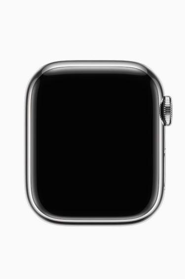 Apple Watch Hermès Series 8 GPS + Cellular, 45mm Space Black Stainless  Steel Case with Navy Swift Leather Single Tour