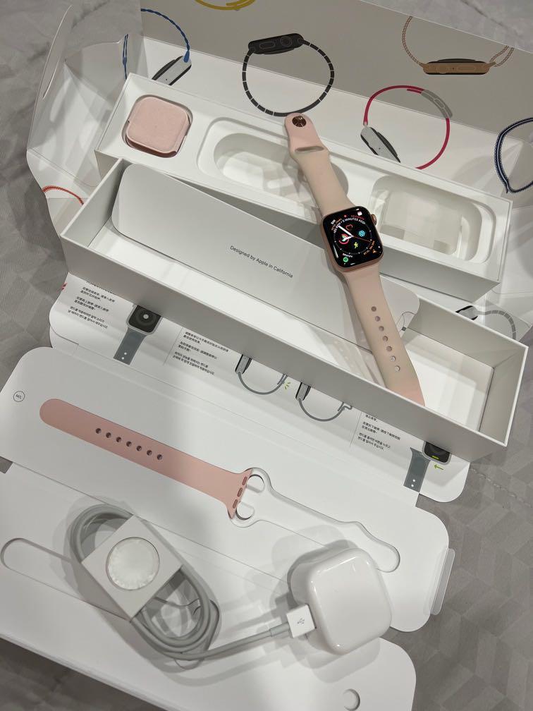 Apple Watch Series 4 Gold Aluminum Case 40mm GPS Mobile Phones Gadgets Wearables Smart Watches on Carousell