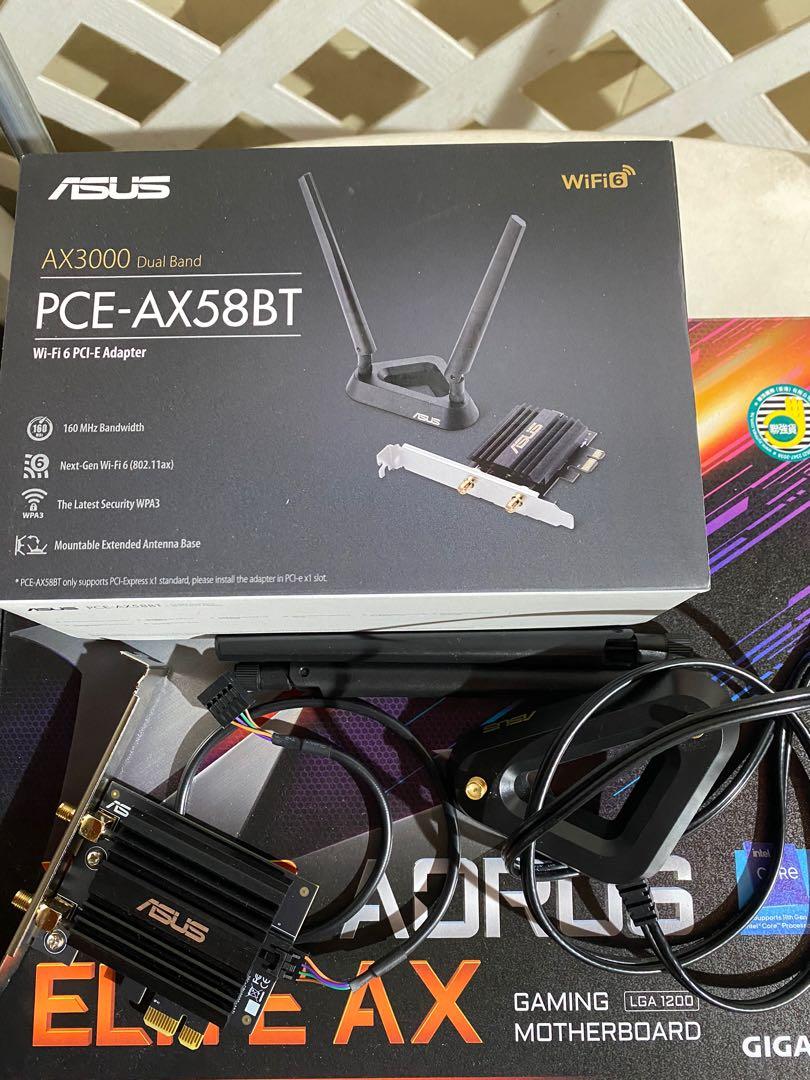 ASUS PCE-AX58BT Wi-Fi6(802.11ax)対応 PCI-E 無線LAN子機 - 無線LAN