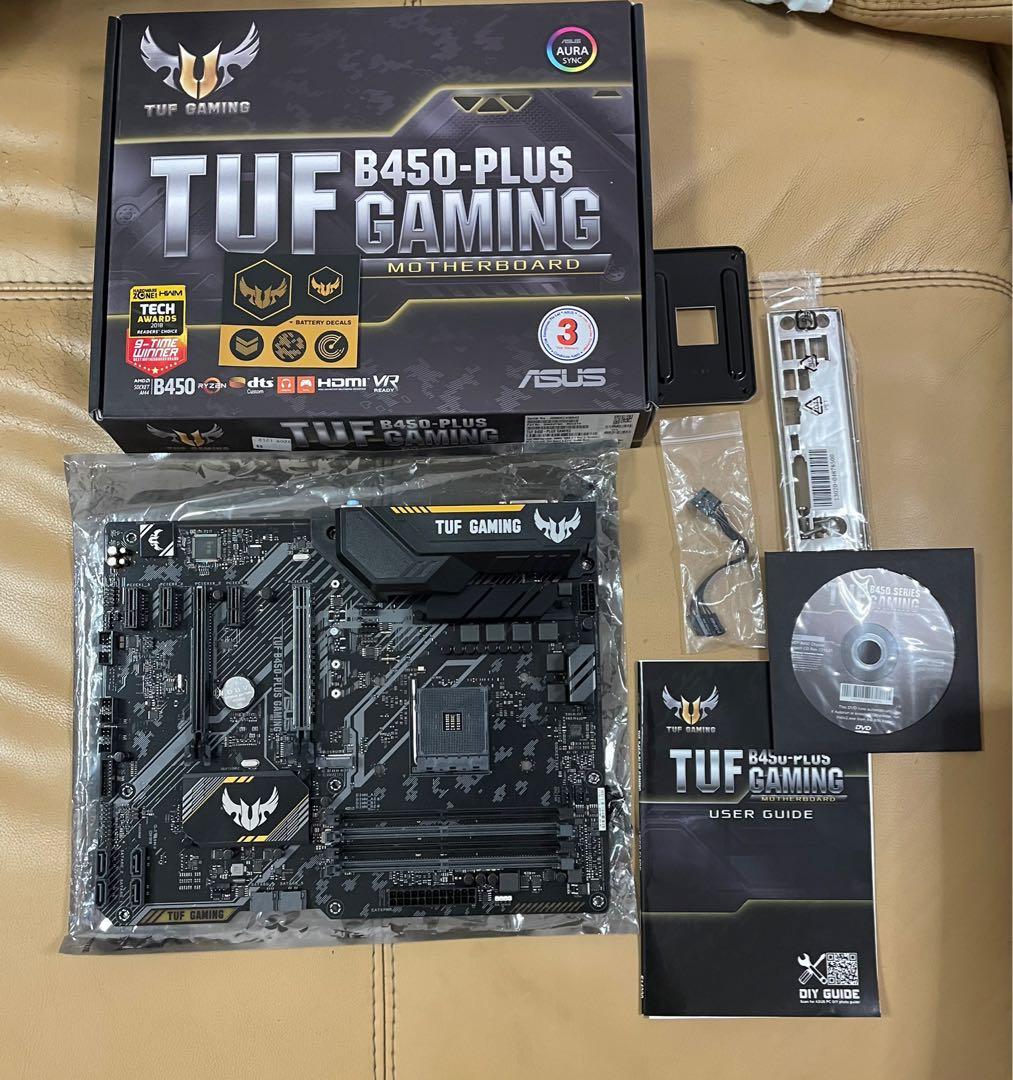 ASUS TUF B450 Plus gaming Computers Tech Parts Accessories
