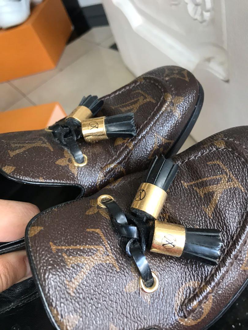 Authentic Louis Vuitton Society Loafers Women s Fashion Footwear Loafers on Carousell