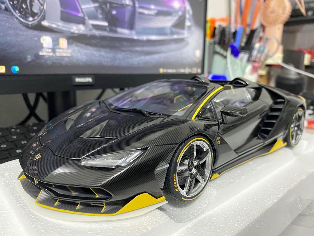 AUTOart 1/18 Lamborghini Centenario Roadster (Carbon), Hobbies & Toys,  Collectibles & Memorabilia, Vintage Collectibles on Carousell