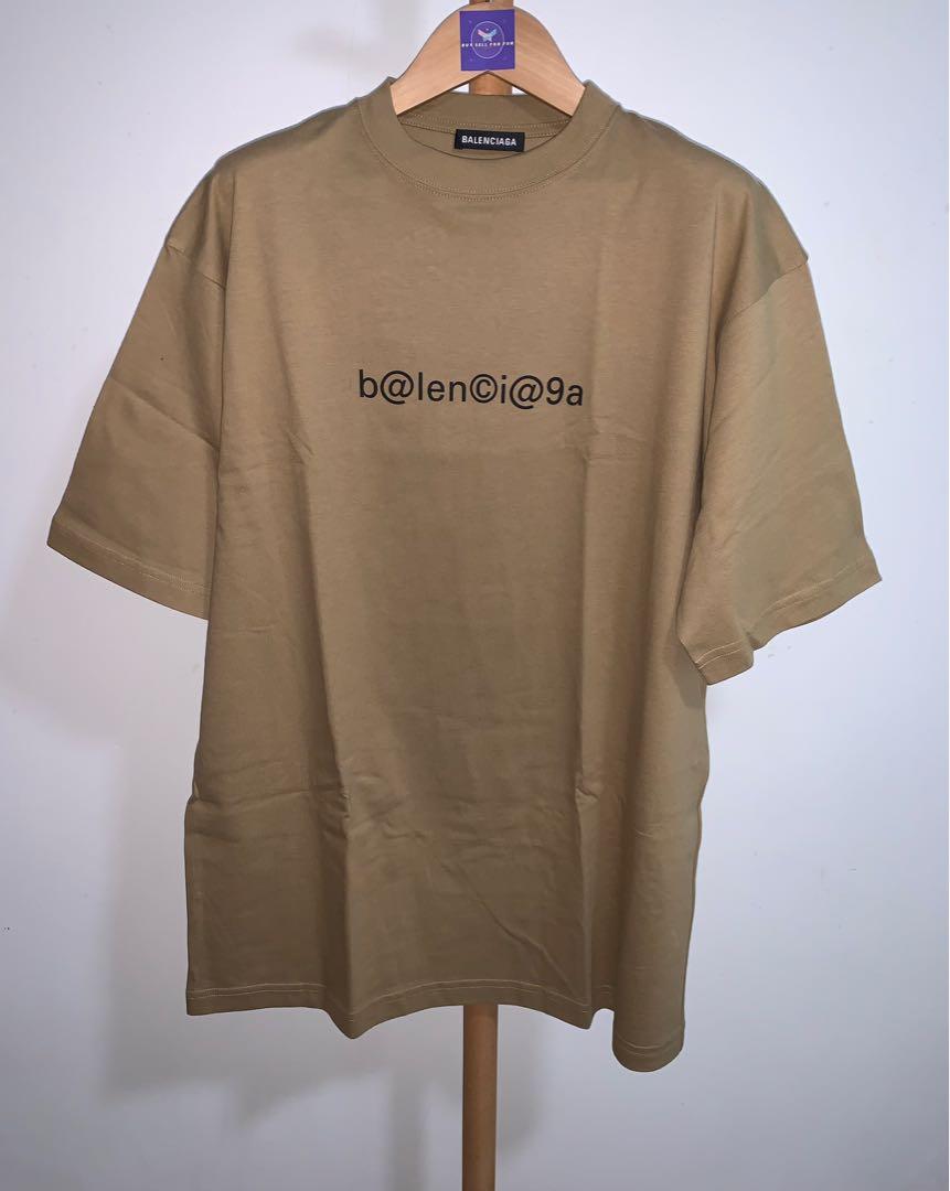 balenciaga brown tee