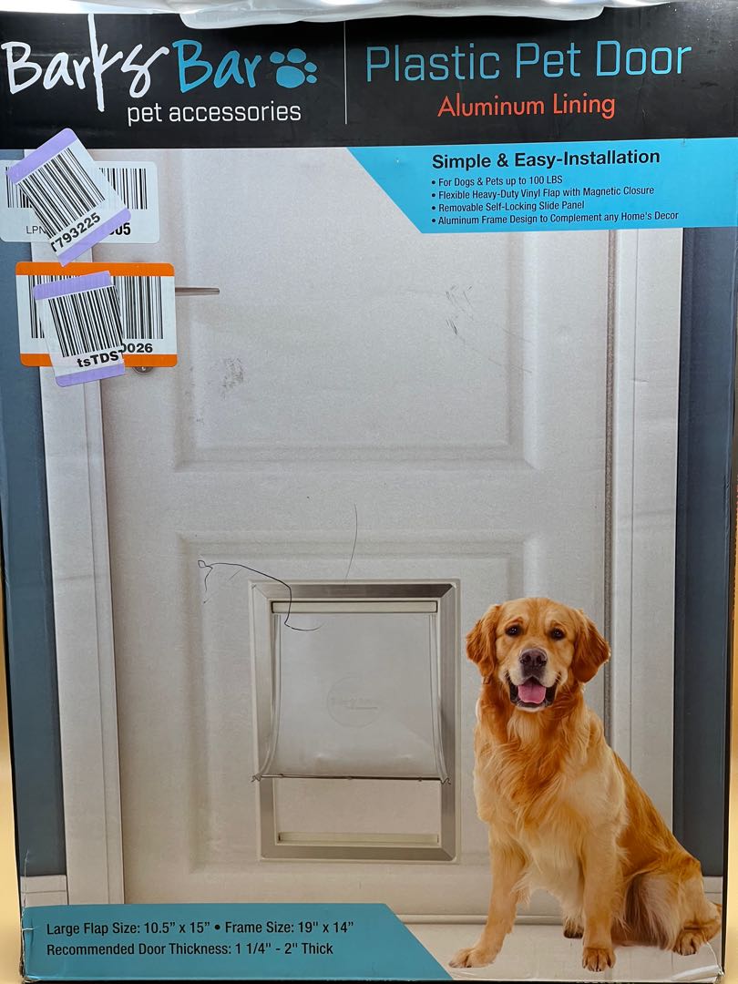 Barksbar plastic sales dog door