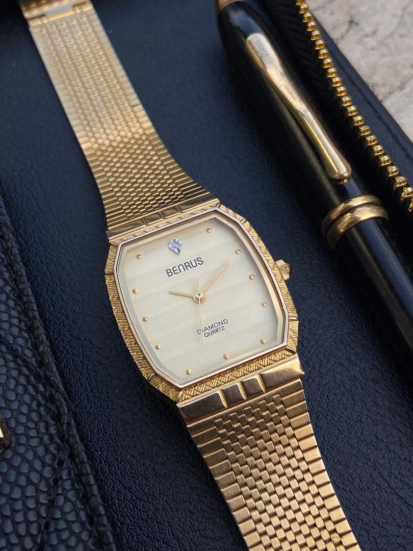 Benrus watch hotsell diamond quartz