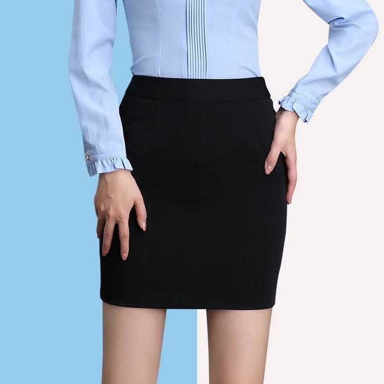 Black Office Skirt Women s Fashion Bottoms Skirts on Carousell