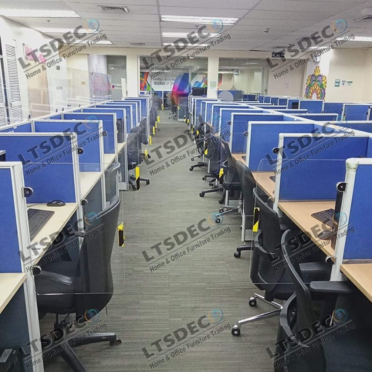 BPO TYPE WORKSTATION TABLE OFFICE PARTITION/FURNITURE, Furniture & Home ...