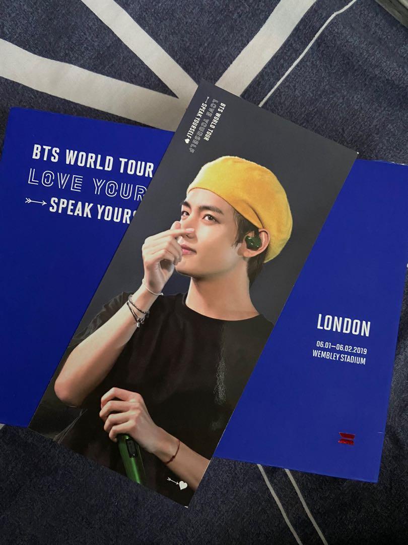 BTS Love Yourself Speak Yourself Wembley London DVD with Taehyung bookmark