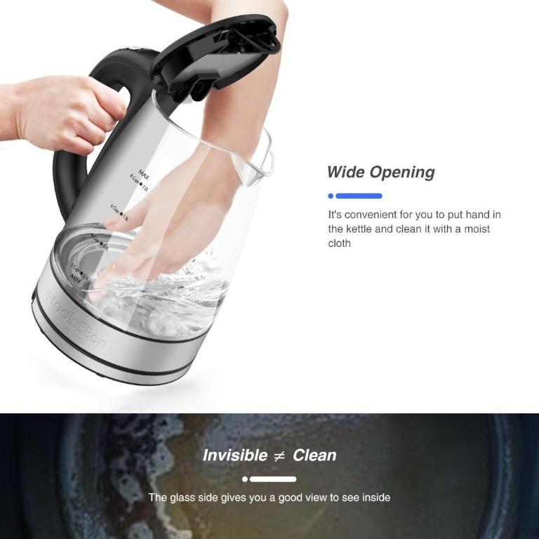 1L Electric Kettle, Double Wall Hot Water Boiler BPA-Free, Quiet Boil Tea  Kettle, 1200w Fast Boiling - AliExpress