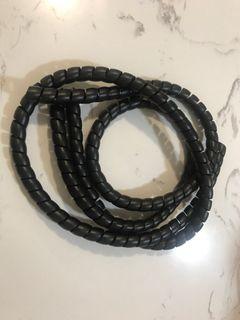 Black Spiral Cable Wrap 16mm - 1 meter