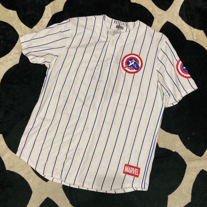 Captain america baseball jersey discount