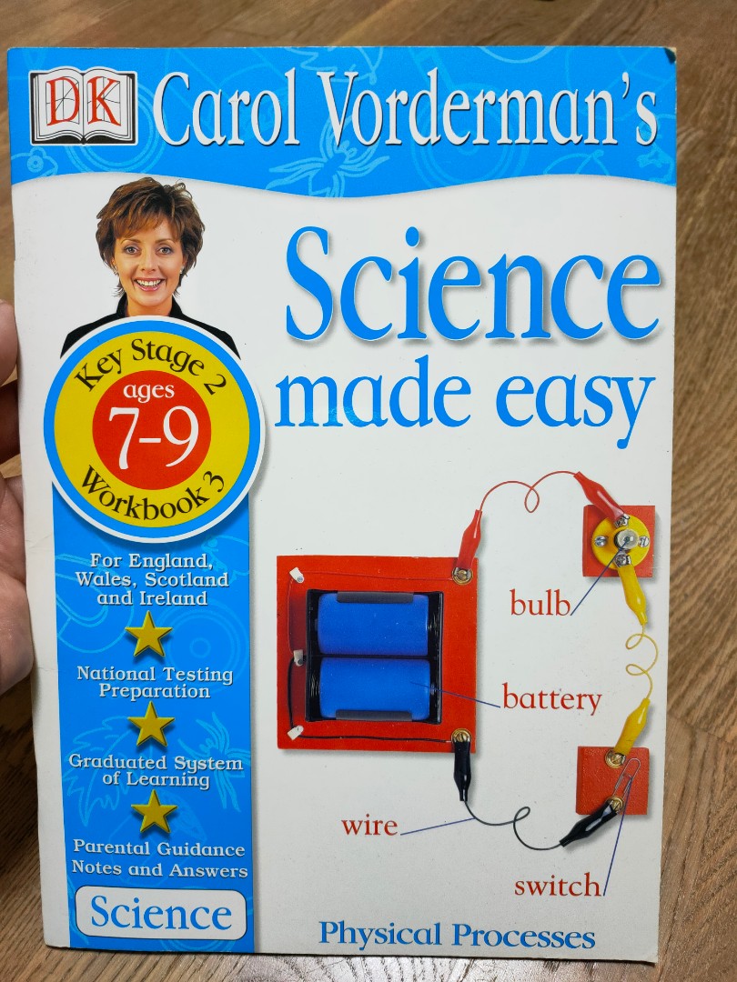 Carol Vorderman's Science Made Easy KS2 ages 7-9 workbook 3 physical ...