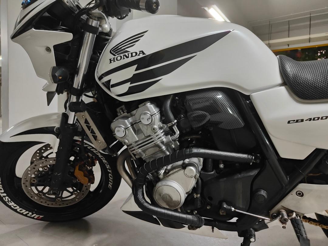 CB400 Revo/Black Carbon/Crash Bar Wrap, Motorcycles, Motorcycle