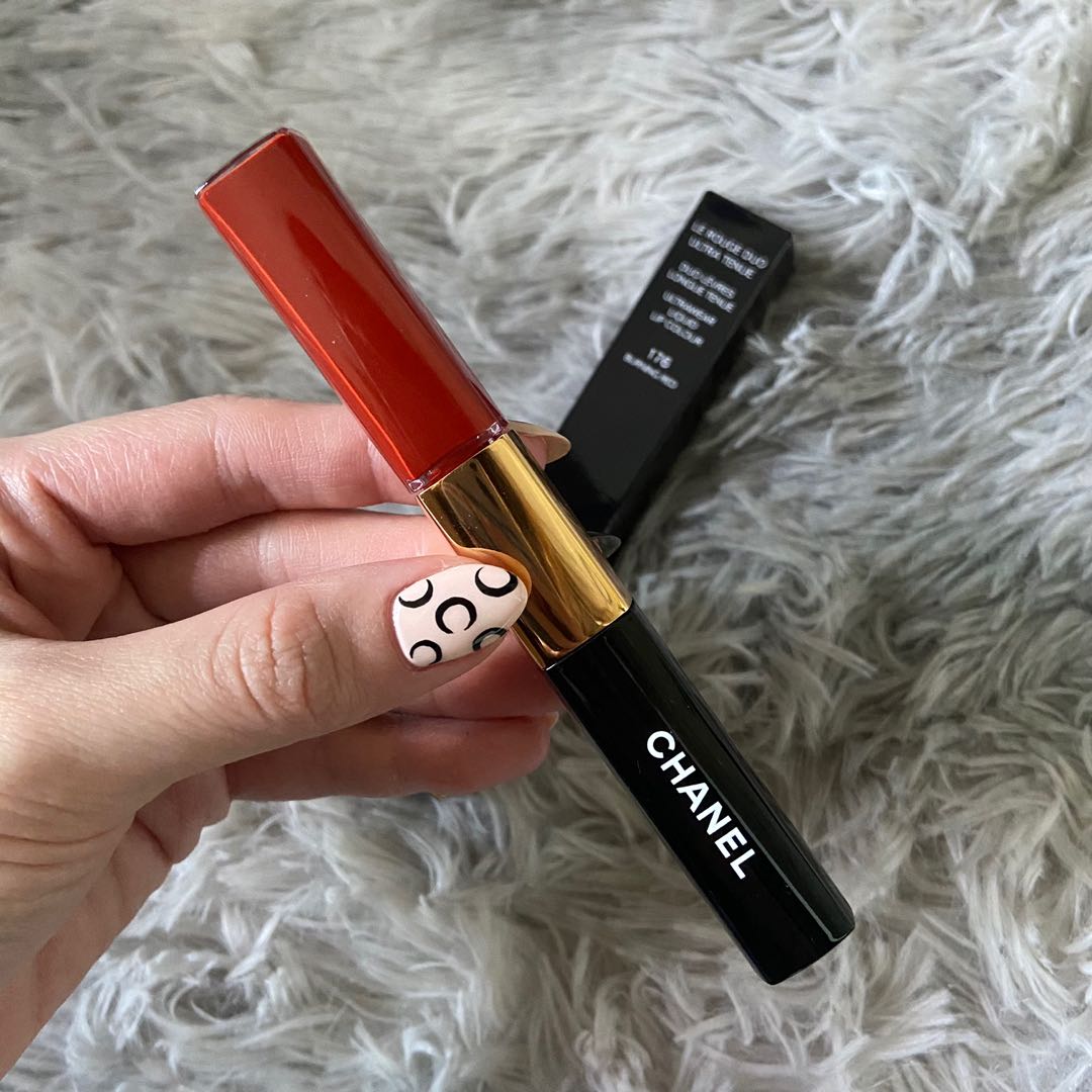 Chanel Le Rouge Duo Ultra Tenue Liquid Lipstick - #176 Burning Red - NIB