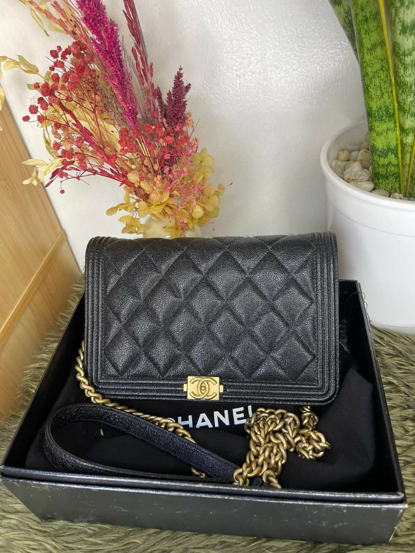 Chanel le boy woc caviar sales