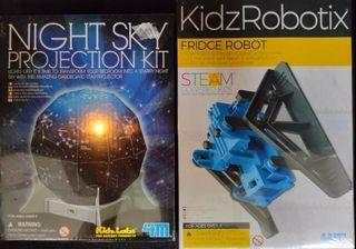 CHEAP SALE: Children Kids Tech Toys: Night Sky Projection and Fridge Robot