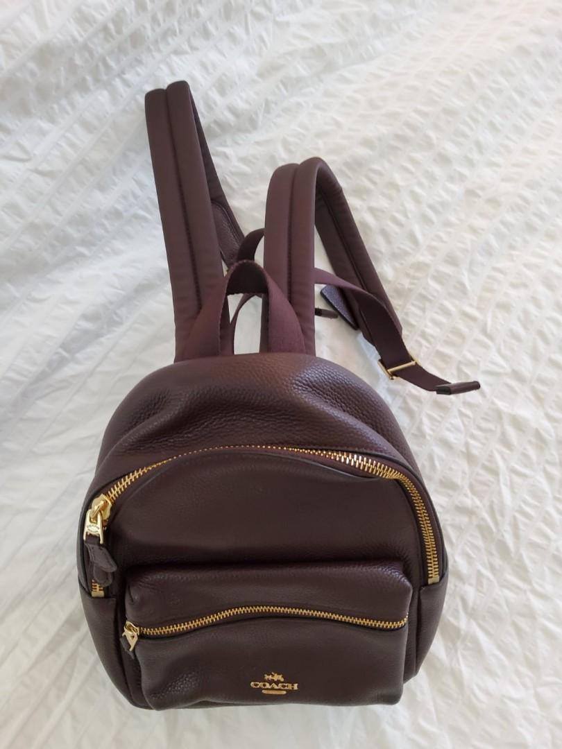 coach mini backpack black