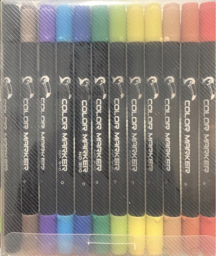 Uni Emott Fine Liner Pen Set of 10 Colours unboxed 
