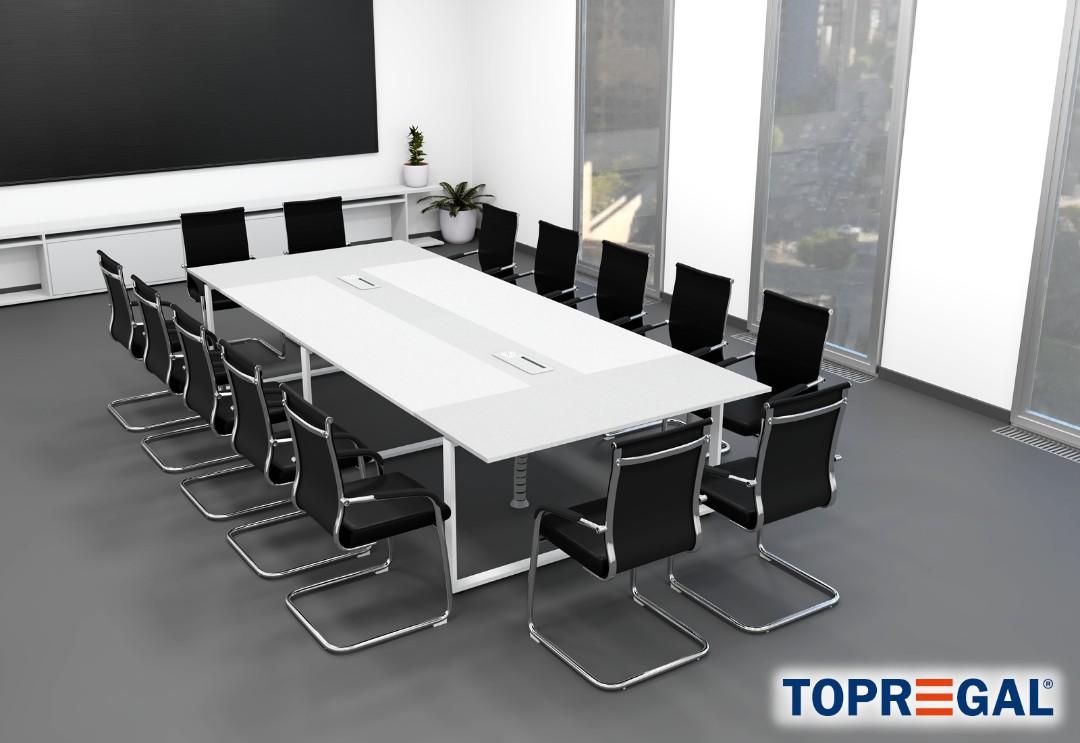 CONFERENCE TABLE METAL LEGS, Furniture & Home Living, Office Furniture
