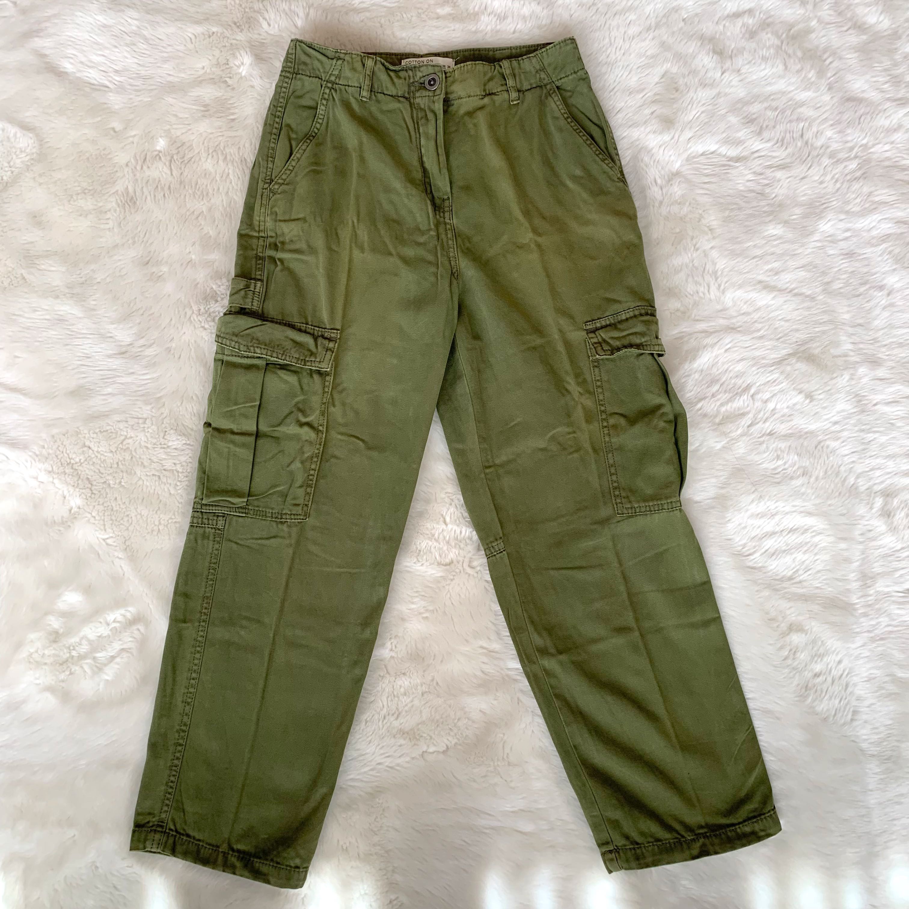 Cotton On Cargo Pants Army Green 