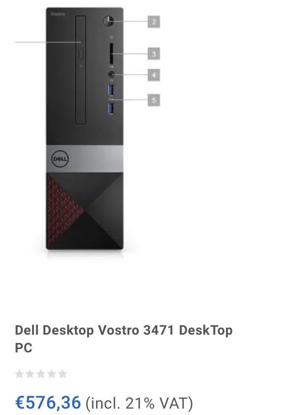 Dell vostro 3471 - desktop computer, compact, ssd, 電腦＆科技, 桌