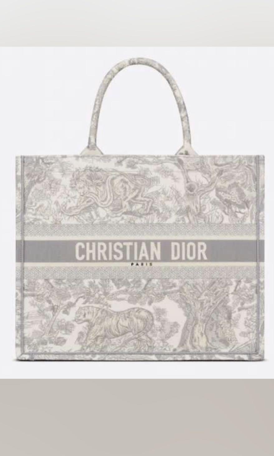 Grey dior tote bag clearance