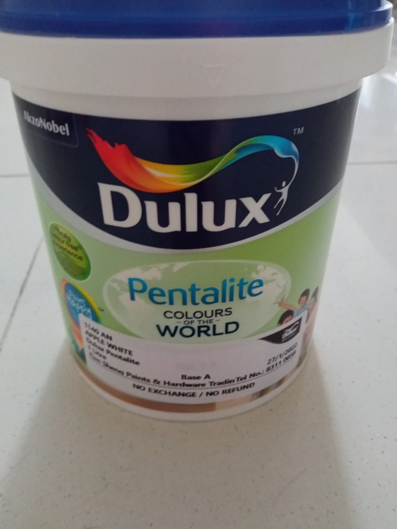 Dulux Apple white paint, Furniture & Home Living, Home Decor, Wall